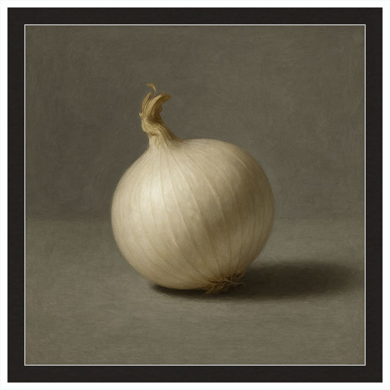 White Onion Still Life