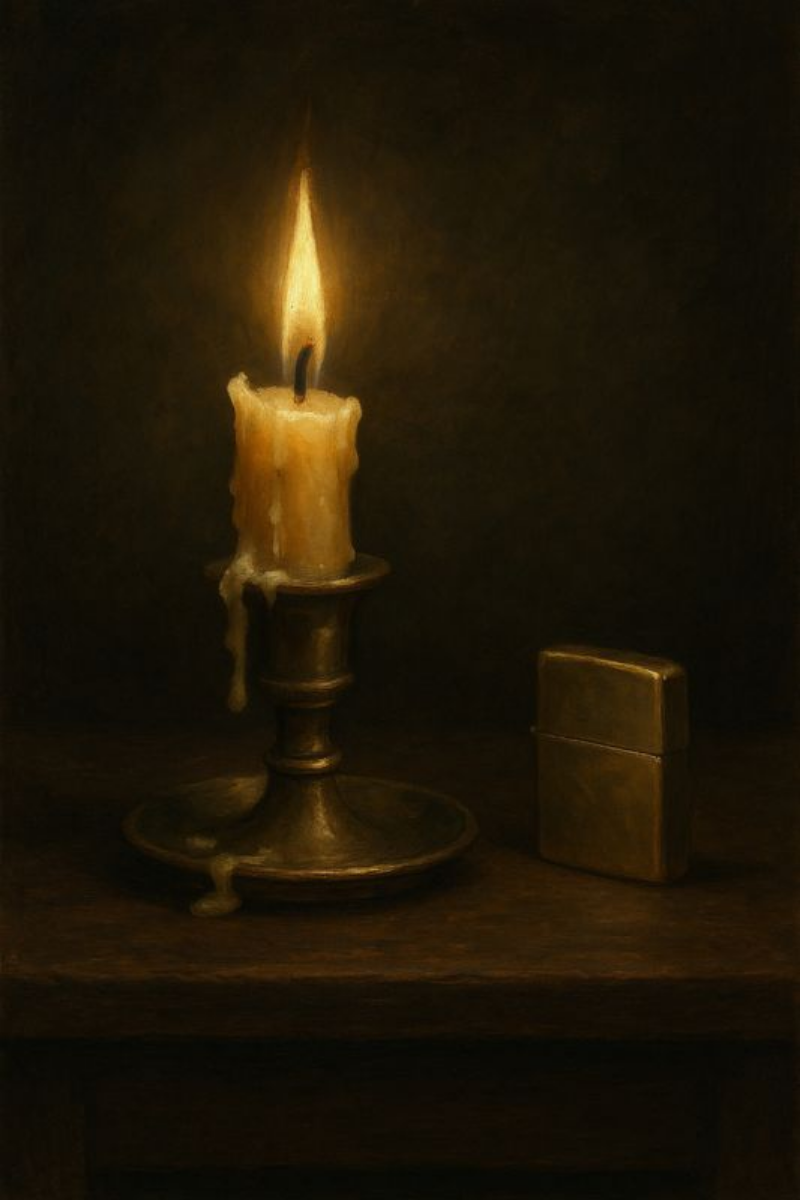 Candle and Lighter