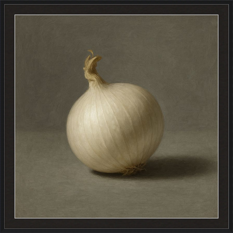 White Onion Still Life