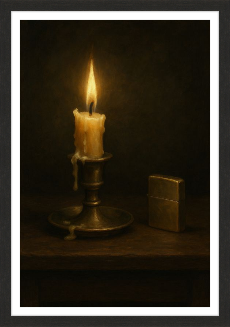 Candle and Lighter