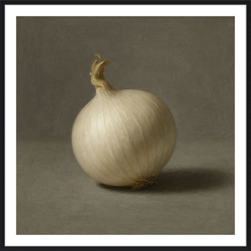 White Onion Still Life