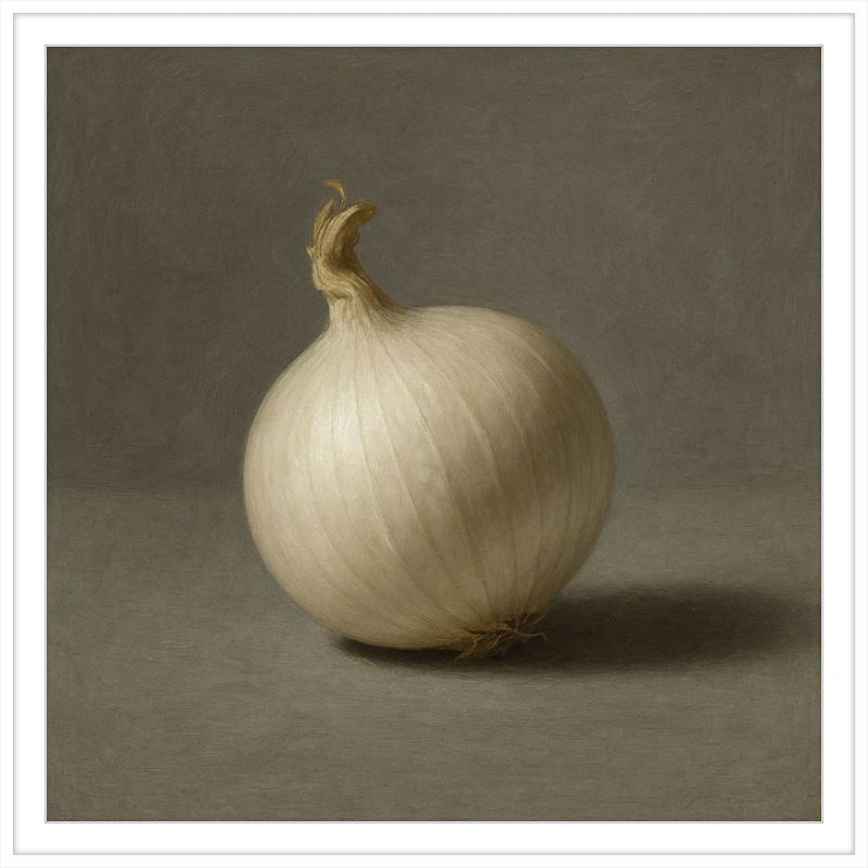 White Onion Still Life