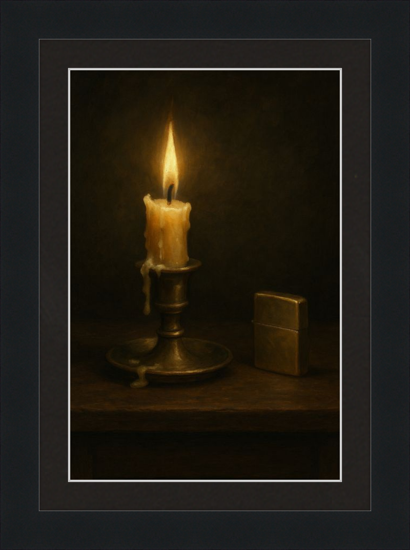 Candle and Lighter