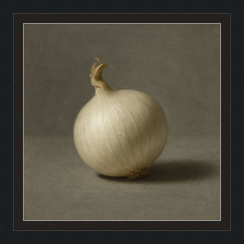 White Onion Still Life