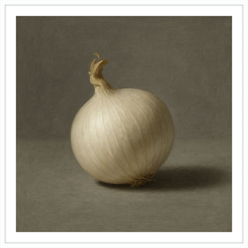 White Onion Still Life