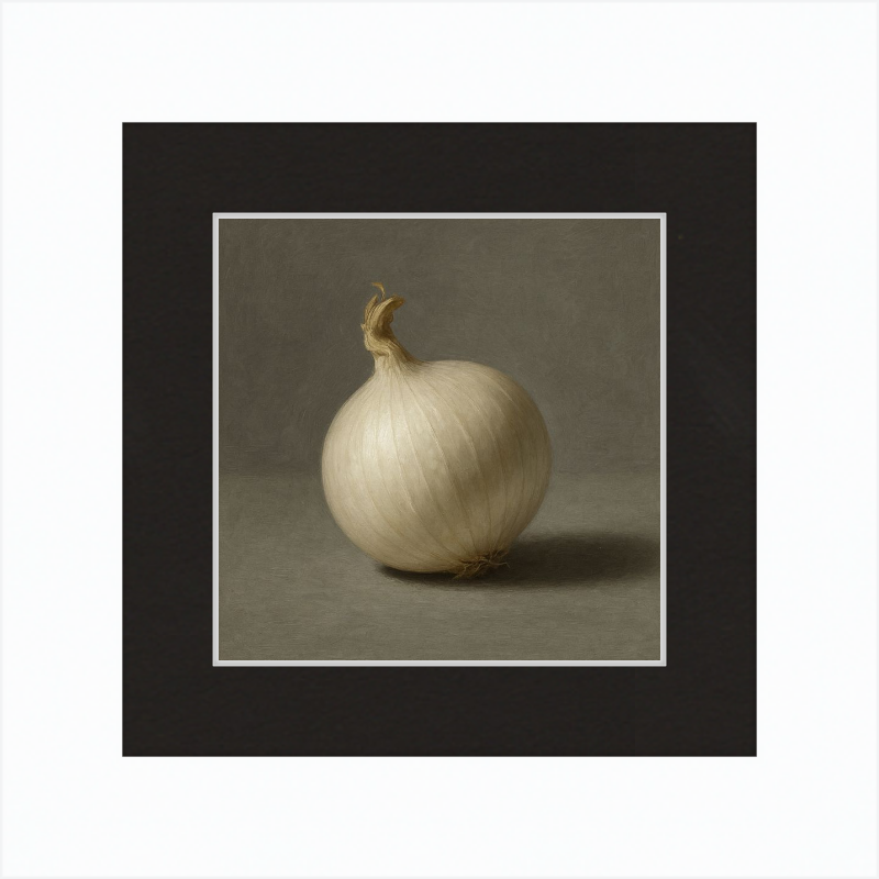 White Onion Still Life