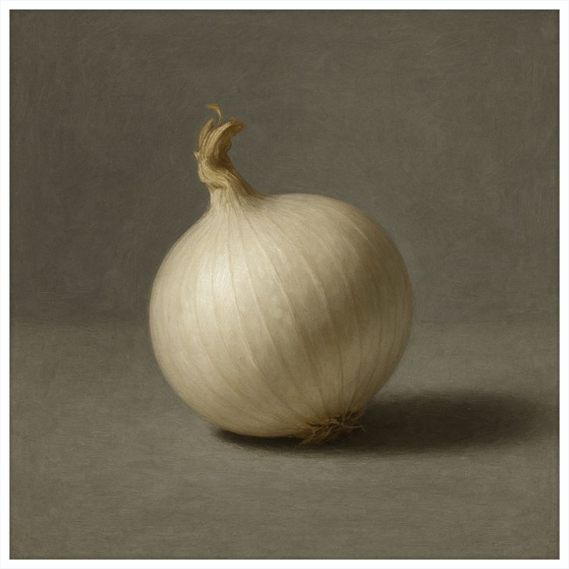 White Onion Still Life