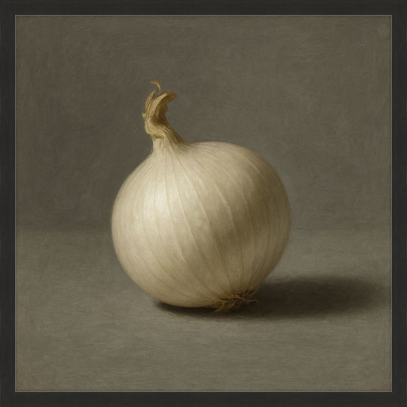 White Onion Still Life