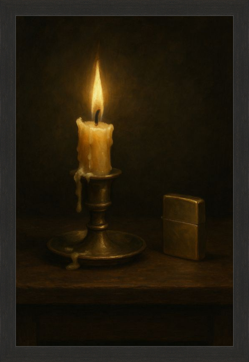 Candle and Lighter
