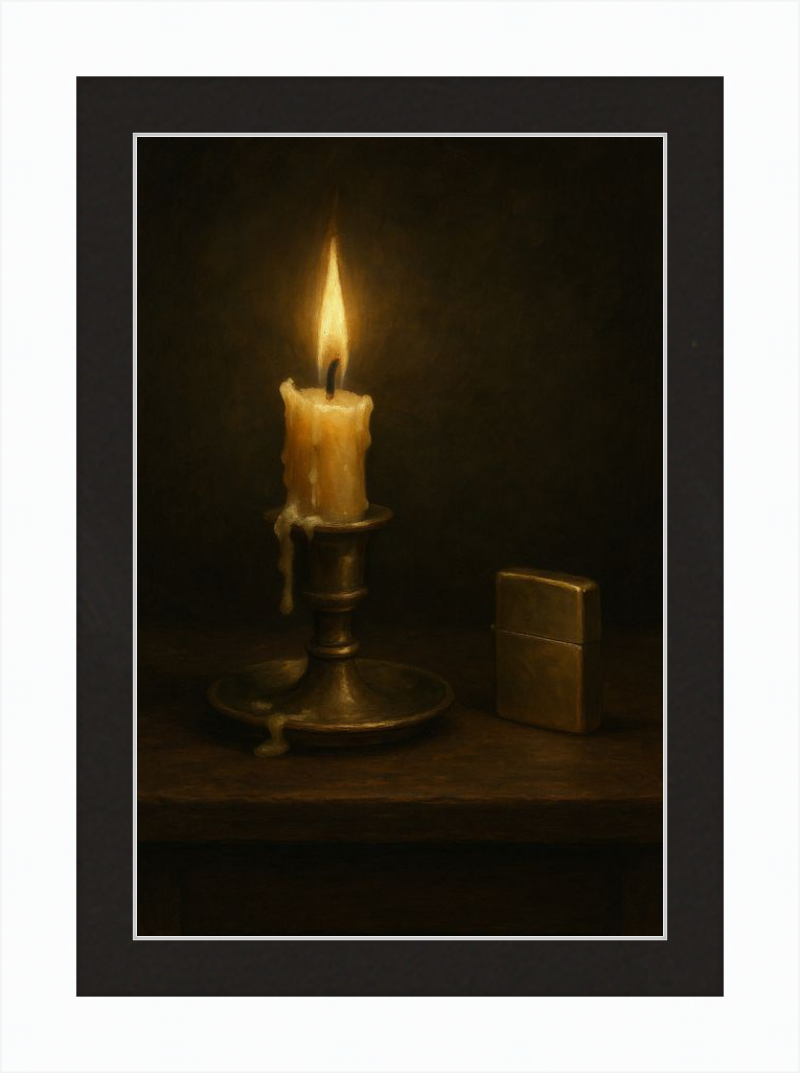 Candle and Lighter