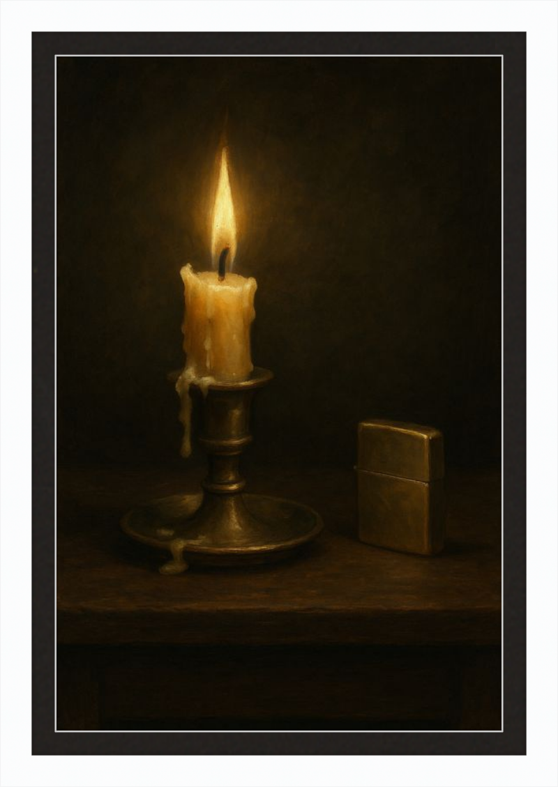 Candle and Lighter