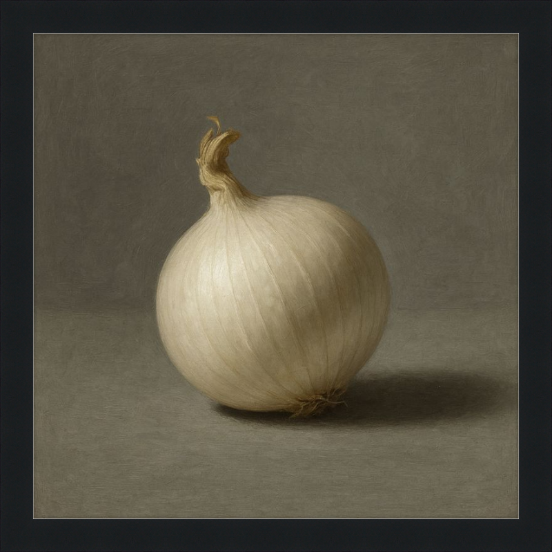 White Onion Still Life