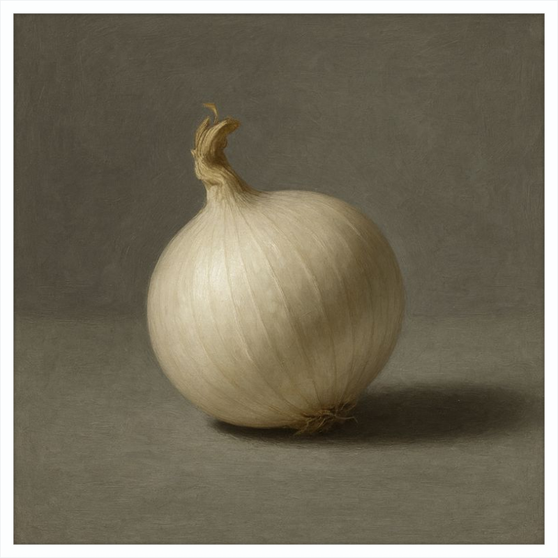 White Onion Still Life