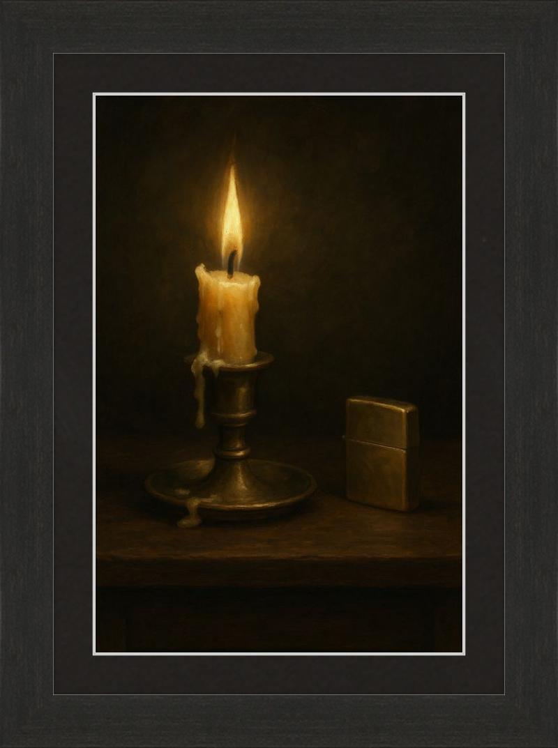 Candle and Lighter