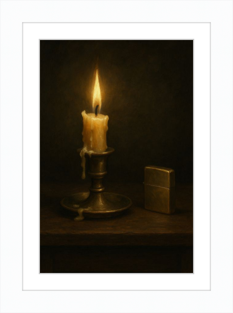 Candle and Lighter