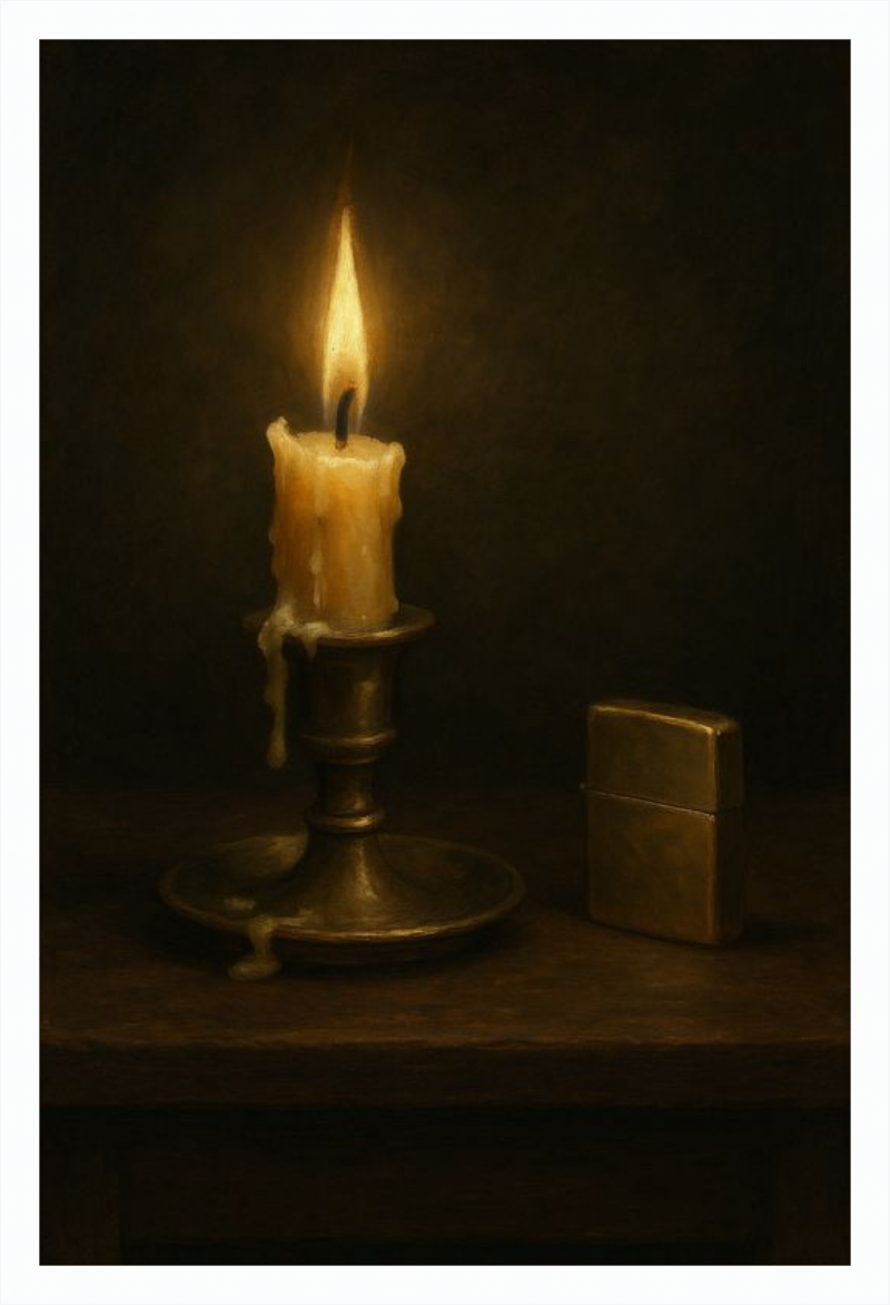 Candle and Lighter