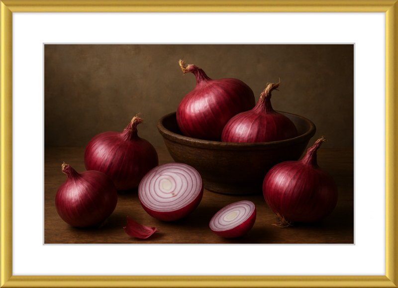Red Onion Still Life