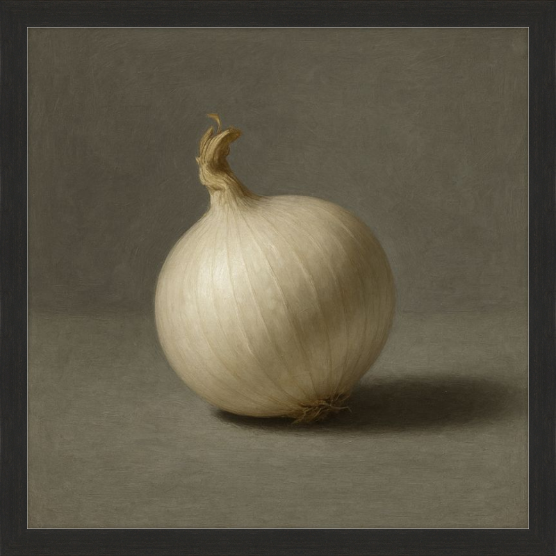 White Onion Still Life