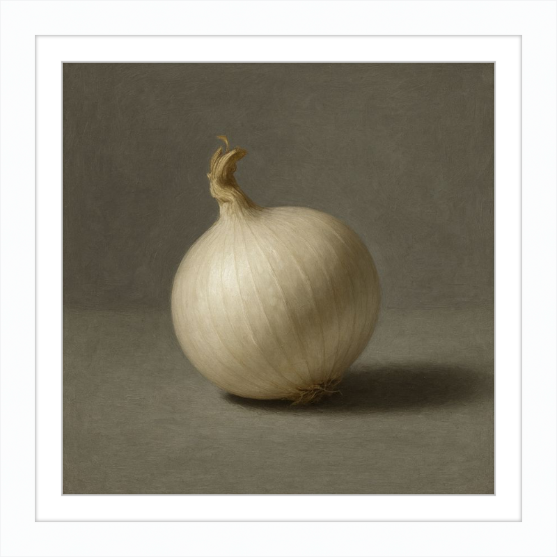 White Onion Still Life