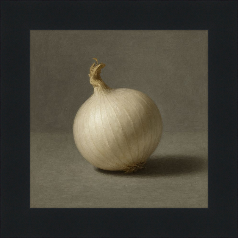 White Onion Still Life