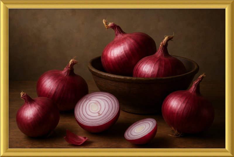 Red Onion Still Life