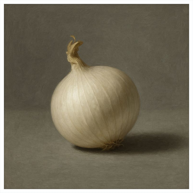 White Onion Still Life