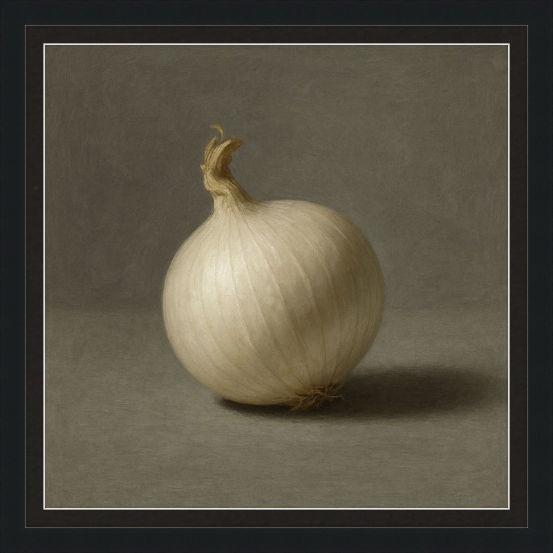 White Onion Still Life