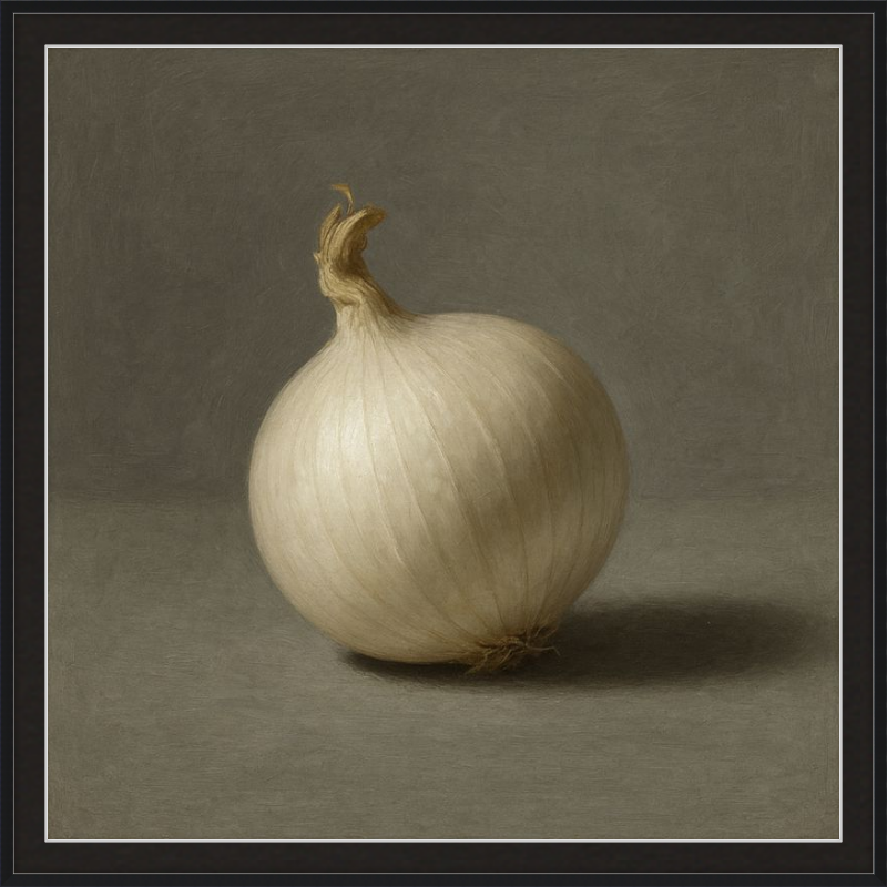 White Onion Still Life