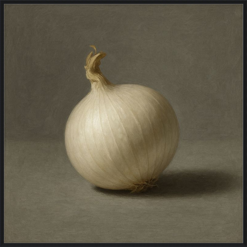 White Onion Still Life