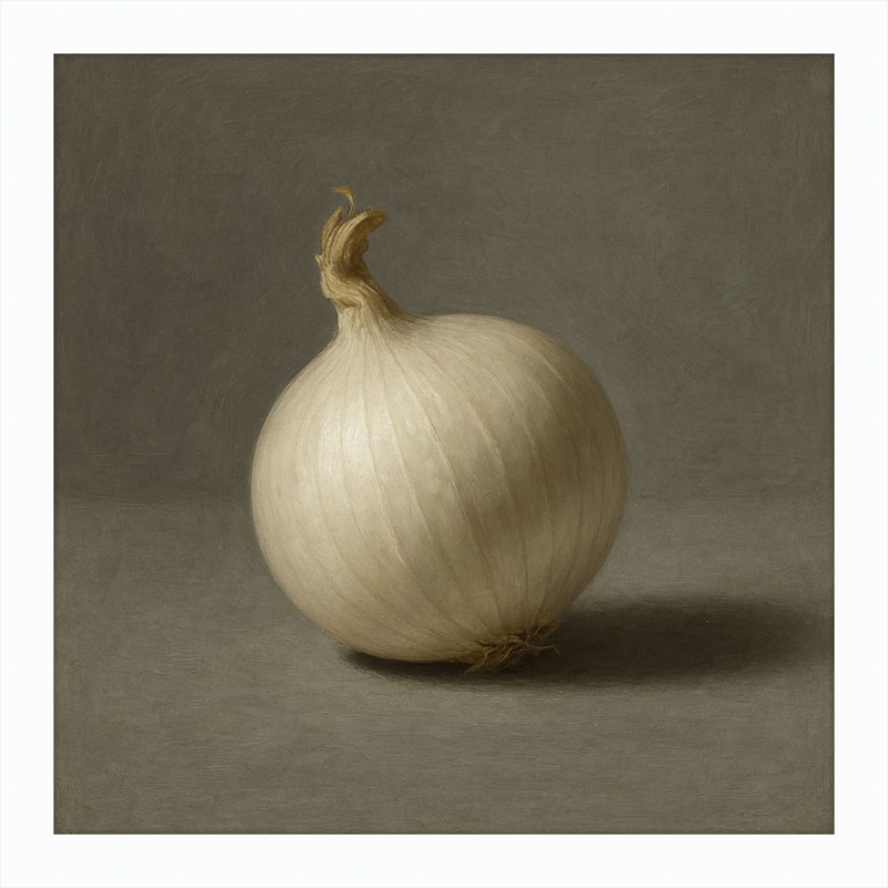 White Onion Still Life