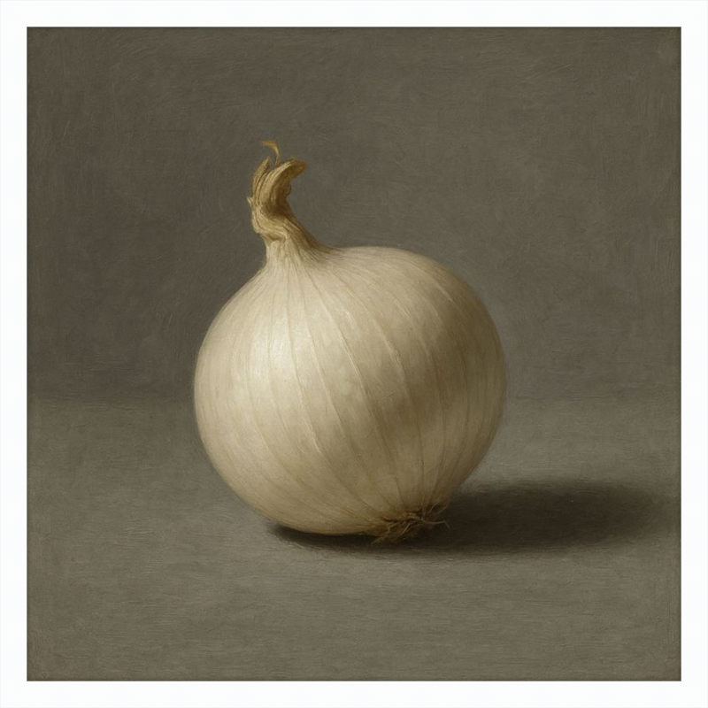 White Onion Still Life