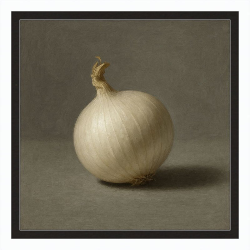 White Onion Still Life
