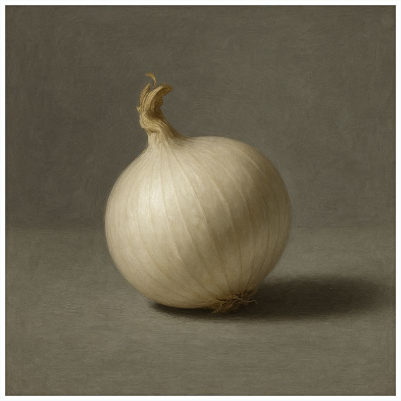 White Onion Still Life