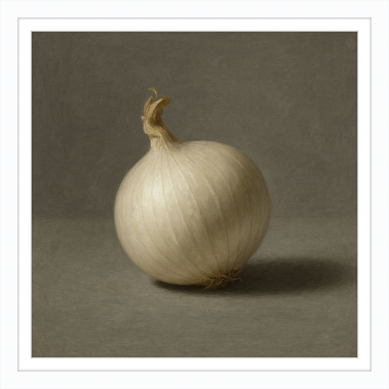 White Onion Still Life