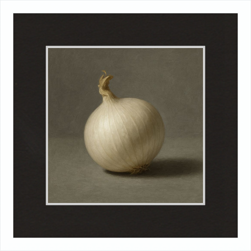White Onion Still Life