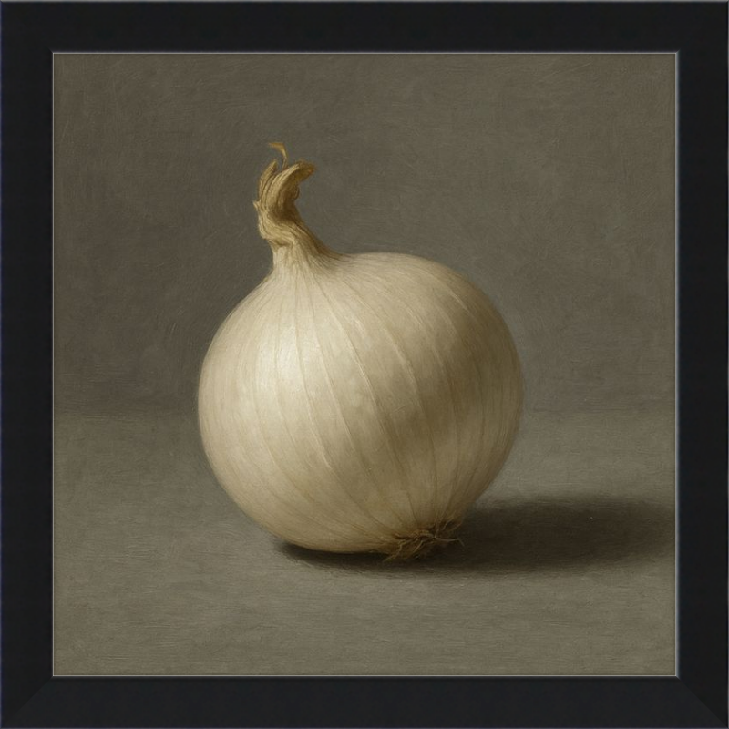 White Onion Still Life
