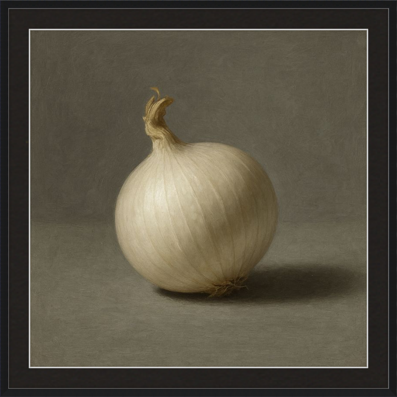 White Onion Still Life