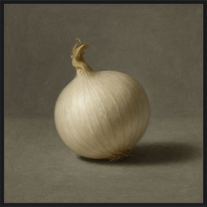 White Onion Still Life