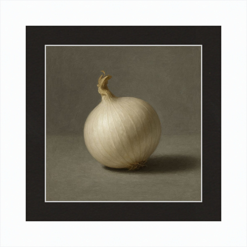 White Onion Still Life