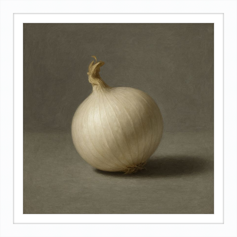 White Onion Still Life