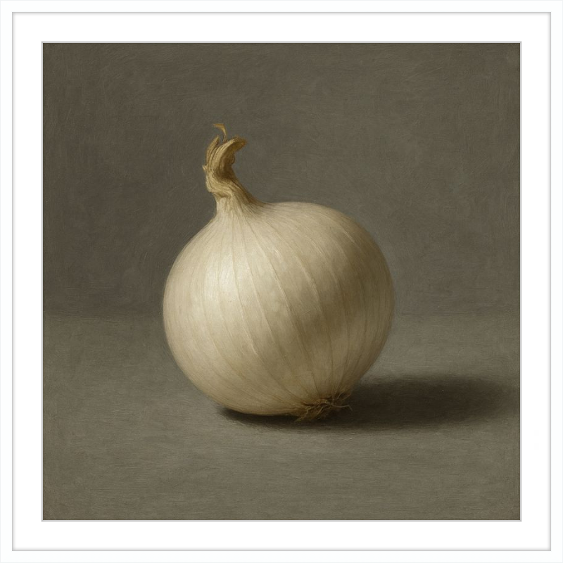 White Onion Still Life