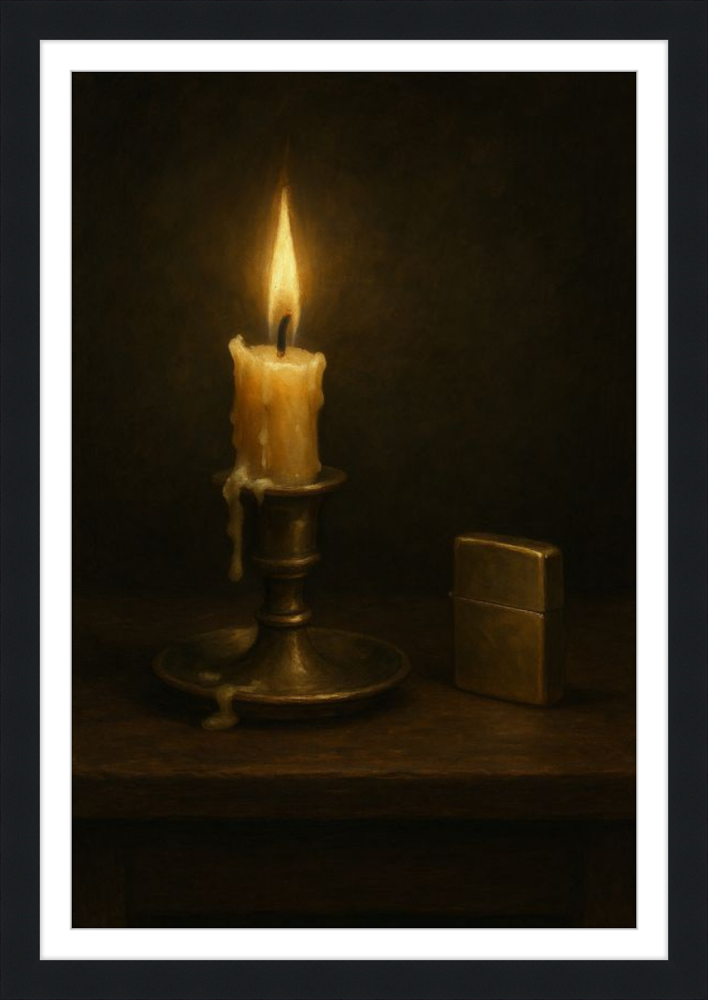 Candle and Lighter