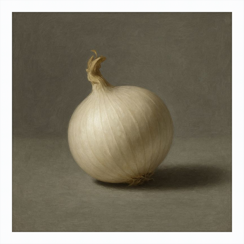 White Onion Still Life