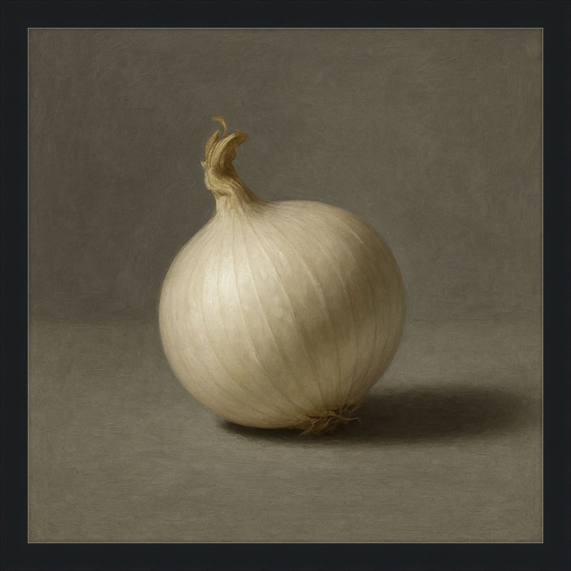 White Onion Still Life