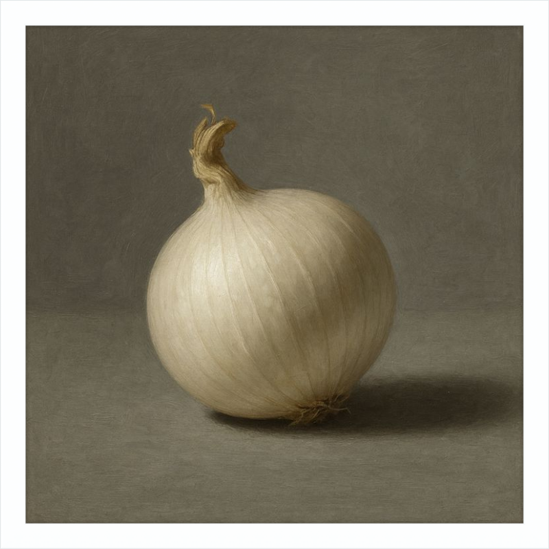 White Onion Still Life