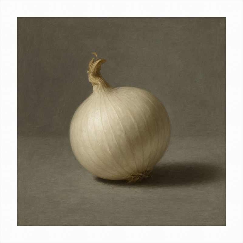 White Onion Still Life