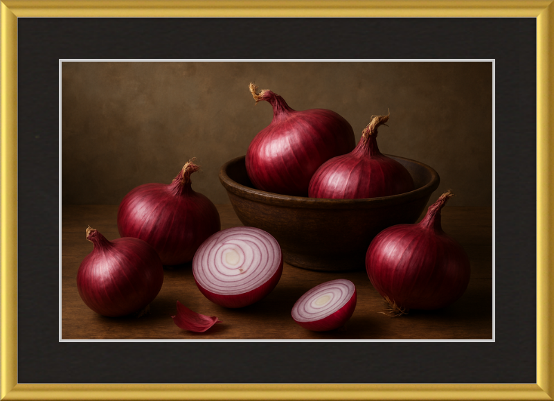 Red Onion Still Life