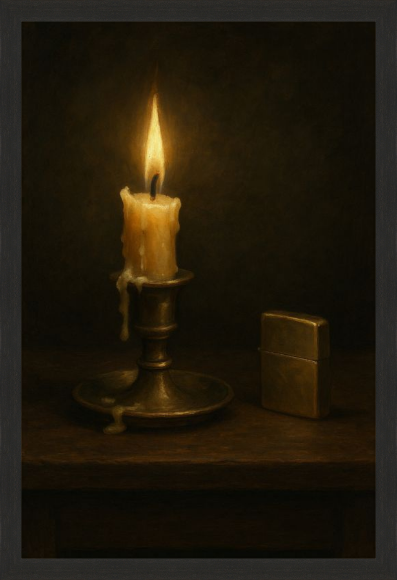 Candle and Lighter