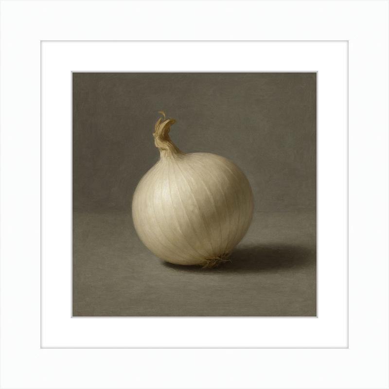 White Onion Still Life