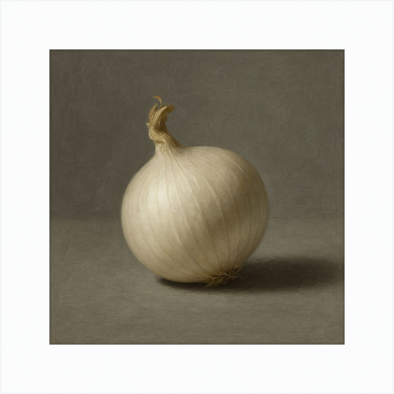 White Onion Still Life